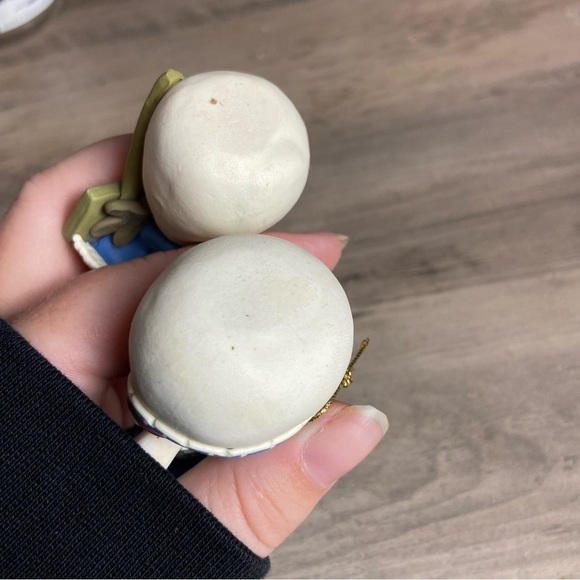 Vintage Polymer Clay Folk Art Style Snowman And Snow Women Ornament 3 “ - Picture 5 of 7